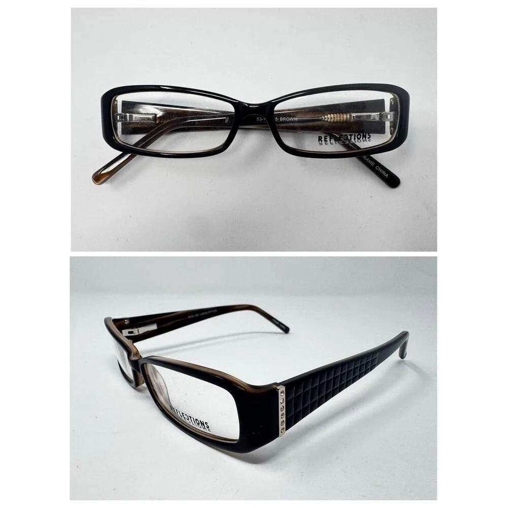 Reflections R741 I-Dealoptics Brown Eyeglass Frames New Old Stock 53-14-135